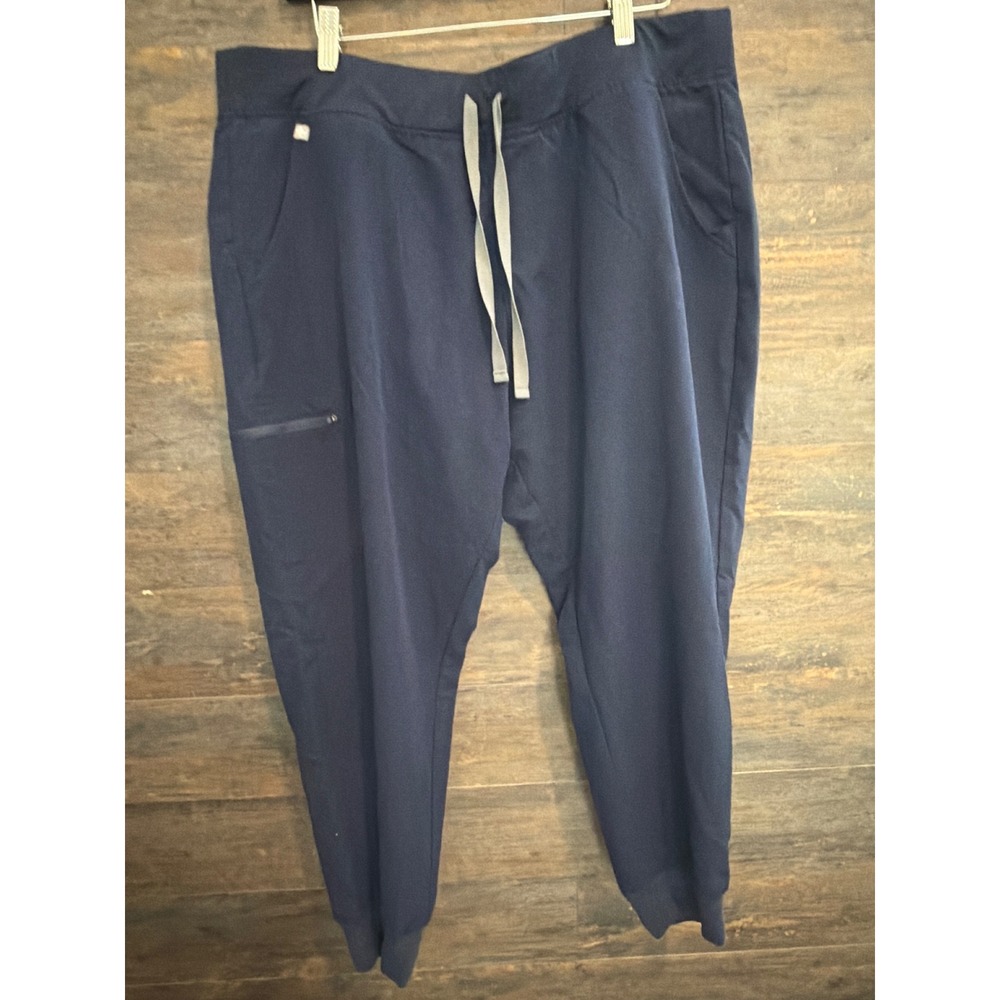 FIGS Zamora Jogger Scrub Pants Navy Blue W18SW2005P PO 3641 XXL/P